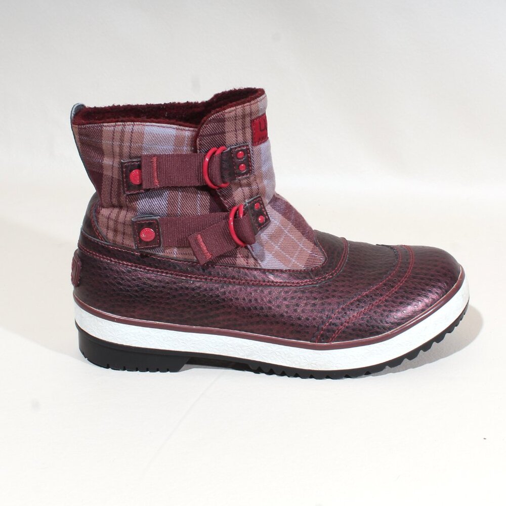 Women's UGG Boots Size 10 Marais Plaid Waterproof Ankle Boot - Picture 3 of 9